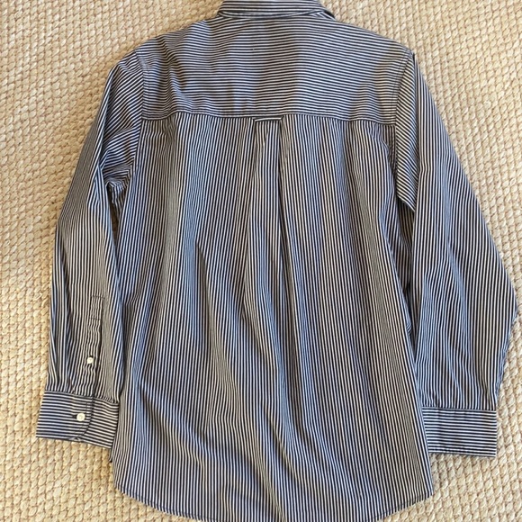 Men’s Chaps Button Down Easy Care Striped Casual Shirt Medium - Picture 6 of 6